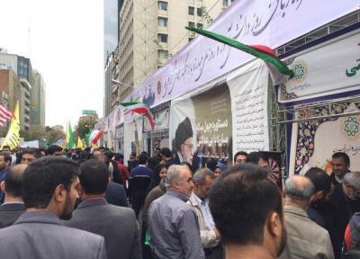 برپایی غرفه های فرهنگی و هنری در جهت راهپیمایی 13 آبان
