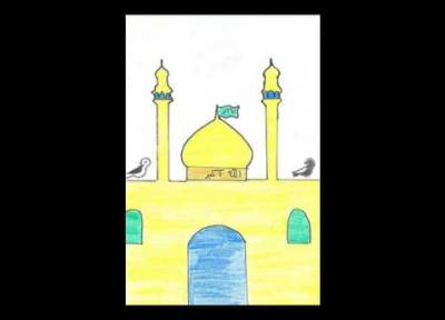 17 نقاشی بچگانه درباره امام رضا (ع) برای رنگ آمیزی و ایده دریافت