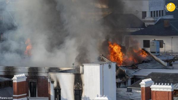 تور آفریقای جنوبی: آتش سوزی در ساختمان مجلس آفریقای جنوبی