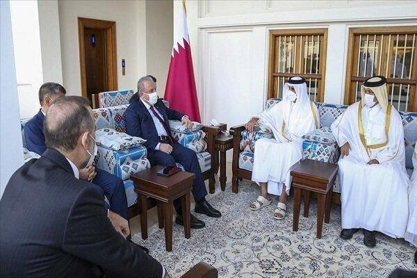 تور دوحه: رئیس مجلس ترکیه با امیر قطر ملاقات کرد