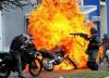 انفجار بمب جاسازی شده در موتورسیکلت هنگام خنثی سازی
